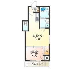 河内花園駅 徒歩7分 3階の物件間取画像